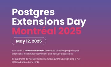 Postgres Extension Day - See You There!
